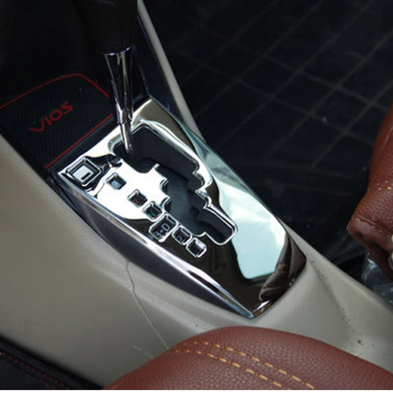 For Toyota Vios/Yaris sedan 2014 2015 2016 Car Styling Accessories ABS Chrome Car gear shift knob frame panel Cover Trim
For Toyota Vios/Yaris sedan 2014 2015 2016 Car Styling Accessories ABS Chrome Car gear shift knob frame panel Cover Trim