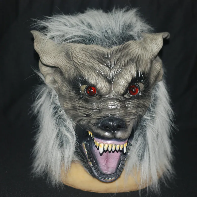 Top Grade Scary Gray Wolf Head Masks Realistic Halloween Adult Latex Mask Animal Werewolf Cosplay Props Party Fancy Dress Toys
Top Grade Scary Gray Wolf Head Masks Realistic Halloween Adult Latex Mask Animal Werewolf Cosplay Props Party Fancy Dress Toys