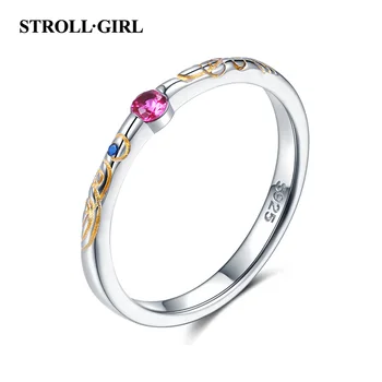 StrollGirl New Fashion stackable Pink cubic zircon Flower pattern finger ring for women 925 sterling silver Party Gift Jewelry
StrollGirl New Fashion stackable Pink cubic zircon Flower pattern finger ring for women 925 sterling silver Party Gift Jewelry