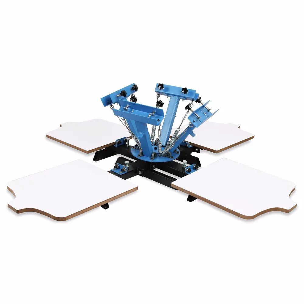 4 color offset printing machine 4 Station Manual Silk Screening Screenprint Press Screen Printing Machine
4 color offset printing machine 4 Station Manual Silk Screening Screenprint Press Screen Printing Machine