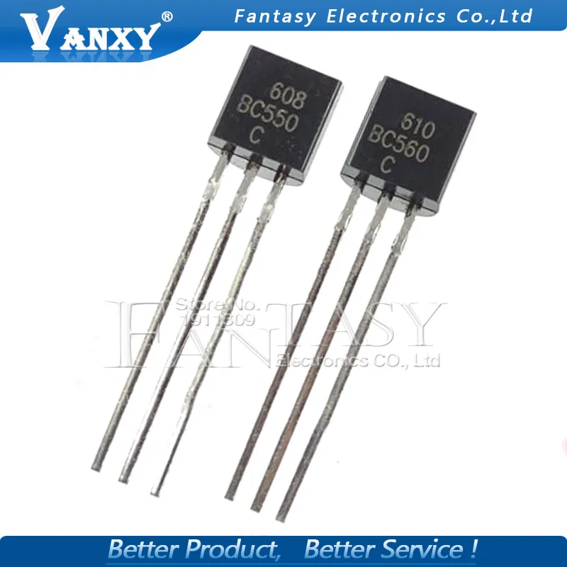 50PCS BC550C + BC560C each 25pcs BC550 BC560 TO92 Transistor DIP-3 45V 0.1A TO-92 New Original
50PCS BC550C + BC560C each 25pcs BC550 BC560 TO92 Transistor DIP-3 45V 0.1A TO-92 New Original