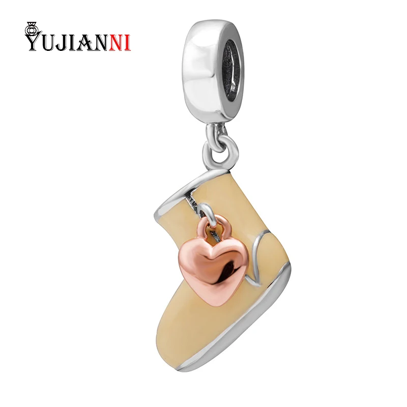 925 Sterling Silver Christmas Charm Snow Boot Pendant With Heart & Enamel Bead Fit European Brand Bracelets& Necklace Jewelry
925 Sterling Silver Christmas Charm Snow Boot Pendant With Heart & Enamel Bead Fit European Brand Bracelets& Necklace Jewelry