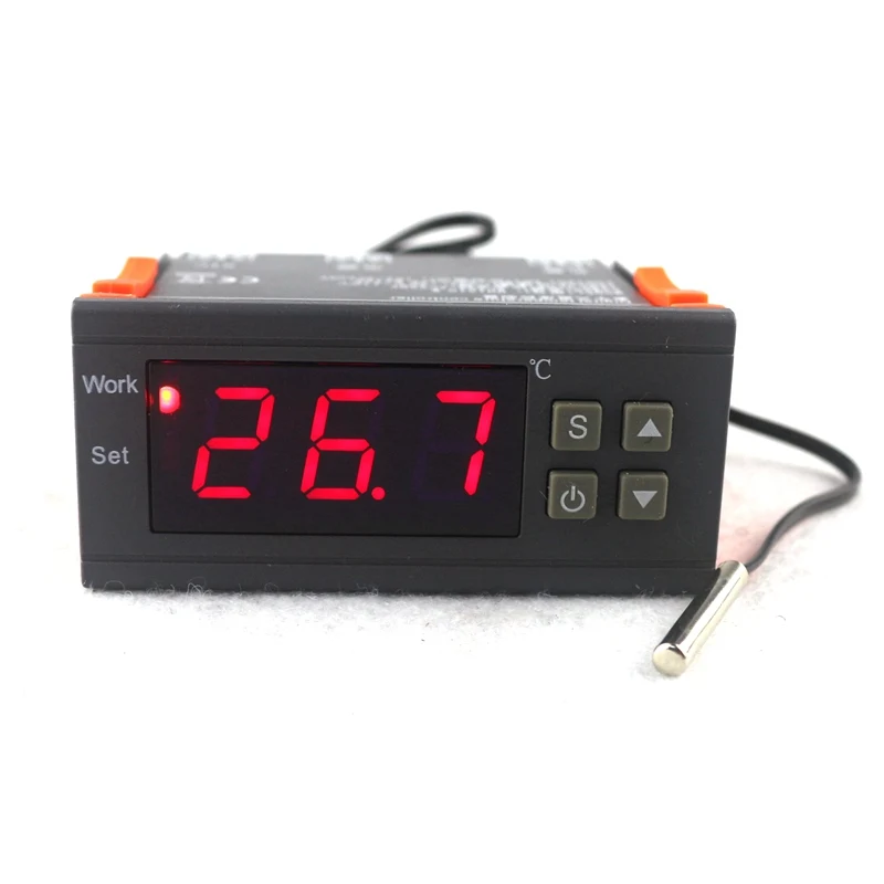 Mini Digital Temperature Controller Thermostat Regulator 10A 110V 220V 12V Thermostat LED Display NTC Sensor Delay Protect
Mini Digital Temperature Controller Thermostat Regulator 10A 110V 220V 12V Thermostat LED Display NTC Sensor Delay Protect