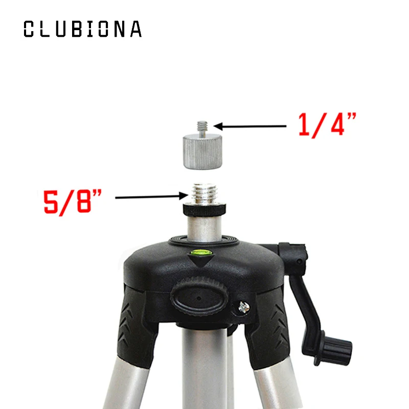 1/4 to 5/8 Tripod for Laser Level with Extension Rod and Adjustable Height Plus Additional Detachable Angle Adjustment Bracket
1/4 to 5/8 Tripod for Laser Level with Extension Rod and Adjustable Height Plus Additional Detachable Angle Adjustment Bracket