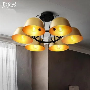 Retro Loft Industrial Retro Lid Chandelier Lights Dining Room Hanging Bar Living Room Bedroom Gold UFO Restaurant Lamps Fixtures
Retro Loft Industrial Retro Lid Chandelier Lights Dining Room Hanging Bar Living Room Bedroom Gold UFO Restaurant Lamps Fixtures
