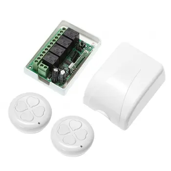 Wireless 12V Four Channels Module Learning Switch & 2PCS Round Shaped Four-Key Four-leaf Clover Remote Controller Set
Wireless 12V Four Channels Module Learning Switch & 2PCS Round Shaped Four-Key Four-leaf Clover Remote Controller Set