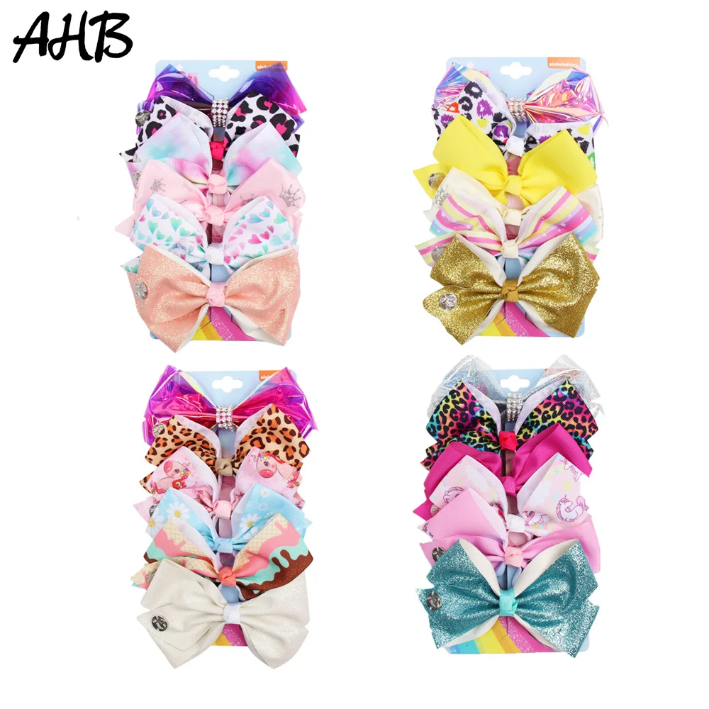AHB 2019 6Pcs/set 5" JO JO Hair Bows Clips for Girls Handmade Leopard/Daisy/Unicorn Printed Bow Hairgrips Party Hair Accessories
AHB 2019 6Pcs/set 5" JO JO Hair Bows Clips for Girls Handmade Leopard/Daisy/Unicorn Printed Bow Hairgrips Party Hair Accessories