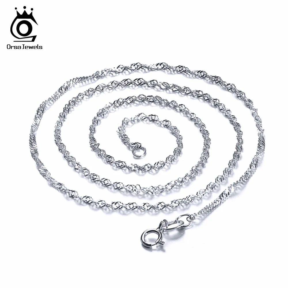 OSRA JEWELS Wholesale Jewelry 2019 Top Quality Silver Color Water Wave Necklace Chain Lead&Nickel Free Necklace Chain OC02
OSRA JEWELS Wholesale Jewelry 2019 Top Quality Silver Color Water Wave Necklace Chain Lead&Nickel Free Necklace Chain OC02