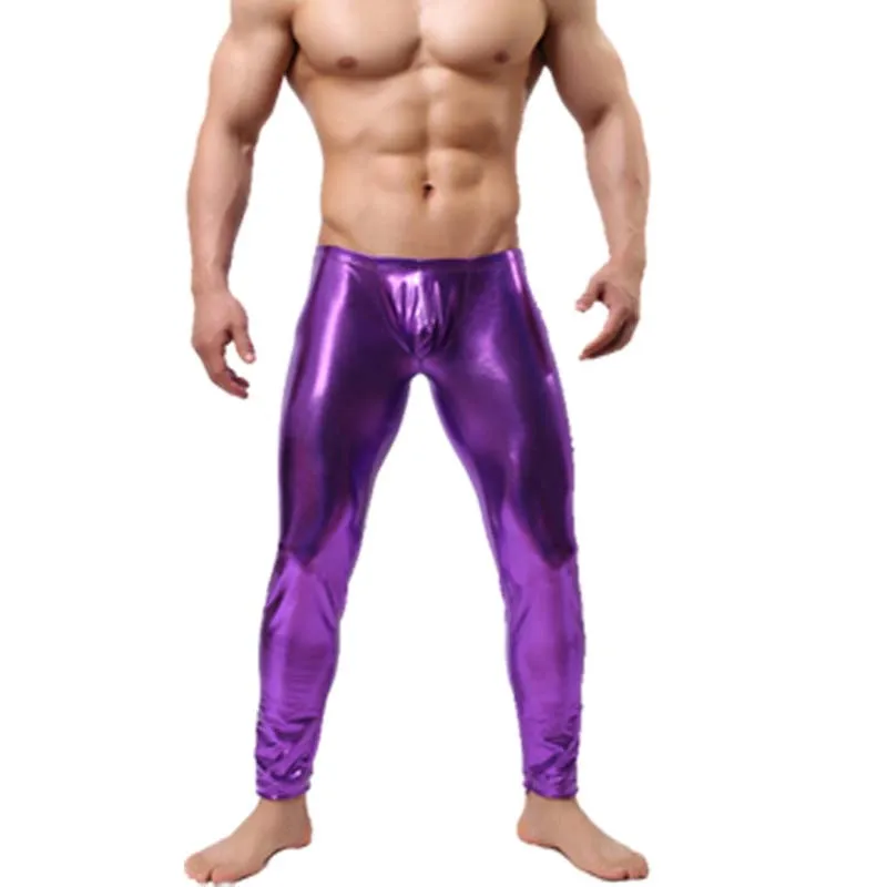 Mens Bronze Trousers Tight-Fitting Fashion 2019 Polyester Leather Men Casual Trousers Sexy Pants Tight Pajama Bottoms
Mens Bronze Trousers Tight-Fitting Fashion 2019 Polyester Leather Men Casual Trousers Sexy Pants Tight Pajama Bottoms