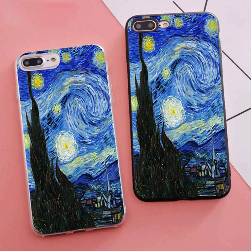 Coque the Starry Night Vincent Van Gogh Soft Silicone Phone Case Cover for iPhone X 5S XR XS Max SE 6 S 6s 7 8 Plus
Coque the Starry Night Vincent Van Gogh Soft Silicone Phone Case Cover for iPhone X 5S XR XS Max SE 6 S 6s 7 8 Plus