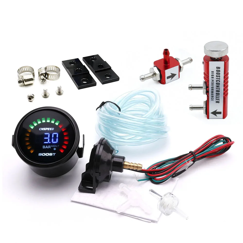 CNSPEED 2"52mm Car Digital 20 LED Turbo Boost Gauge -1~3Bar+ Adjustable Turbo Boost Controller Kit 1-30 PSI IN-CABIN
CNSPEED 2"52mm Car Digital 20 LED Turbo Boost Gauge -1~3Bar+ Adjustable Turbo Boost Controller Kit 1-30 PSI IN-CABIN