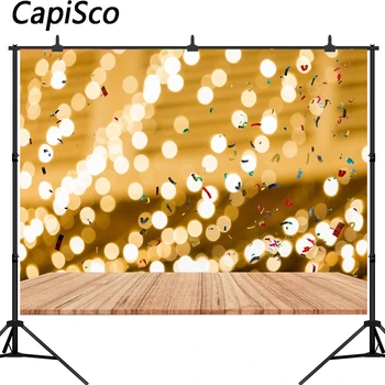 Capisco Photography Backdrops Wooden floor Gold shine bokeh Party Photo Background for Birthday Custom Backdrop
Capisco Photography Backdrops Wooden floor Gold shine bokeh Party Photo Background for Birthday Custom Backdrop