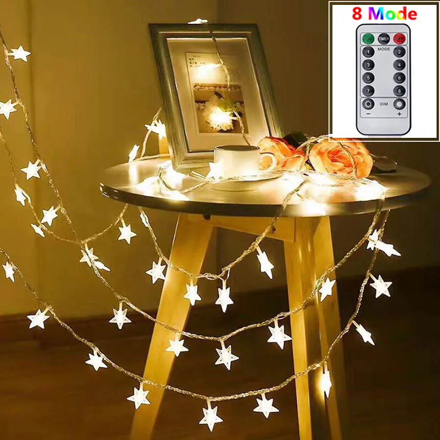 3M 10M USB LED Star String Light 8 Mode Remote Control Fairy Light Christmas Tree Wedding Party Garden Home Decor Lighting Lamps
3M 10M USB LED Star String Light 8 Mode Remote Control Fairy Light Christmas Tree Wedding Party Garden Home Decor Lighting Lamps