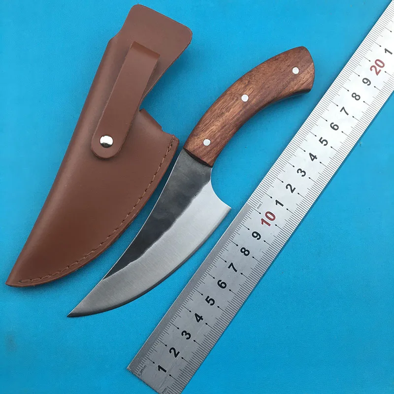 LEMIFSHE High carbon steel fixed knife straight hand forged hunting knife 58HRC wooden handle camping outdoor kitchen knife
LEMIFSHE High carbon steel fixed knife straight hand forged hunting knife 58HRC wooden handle camping outdoor kitchen knife