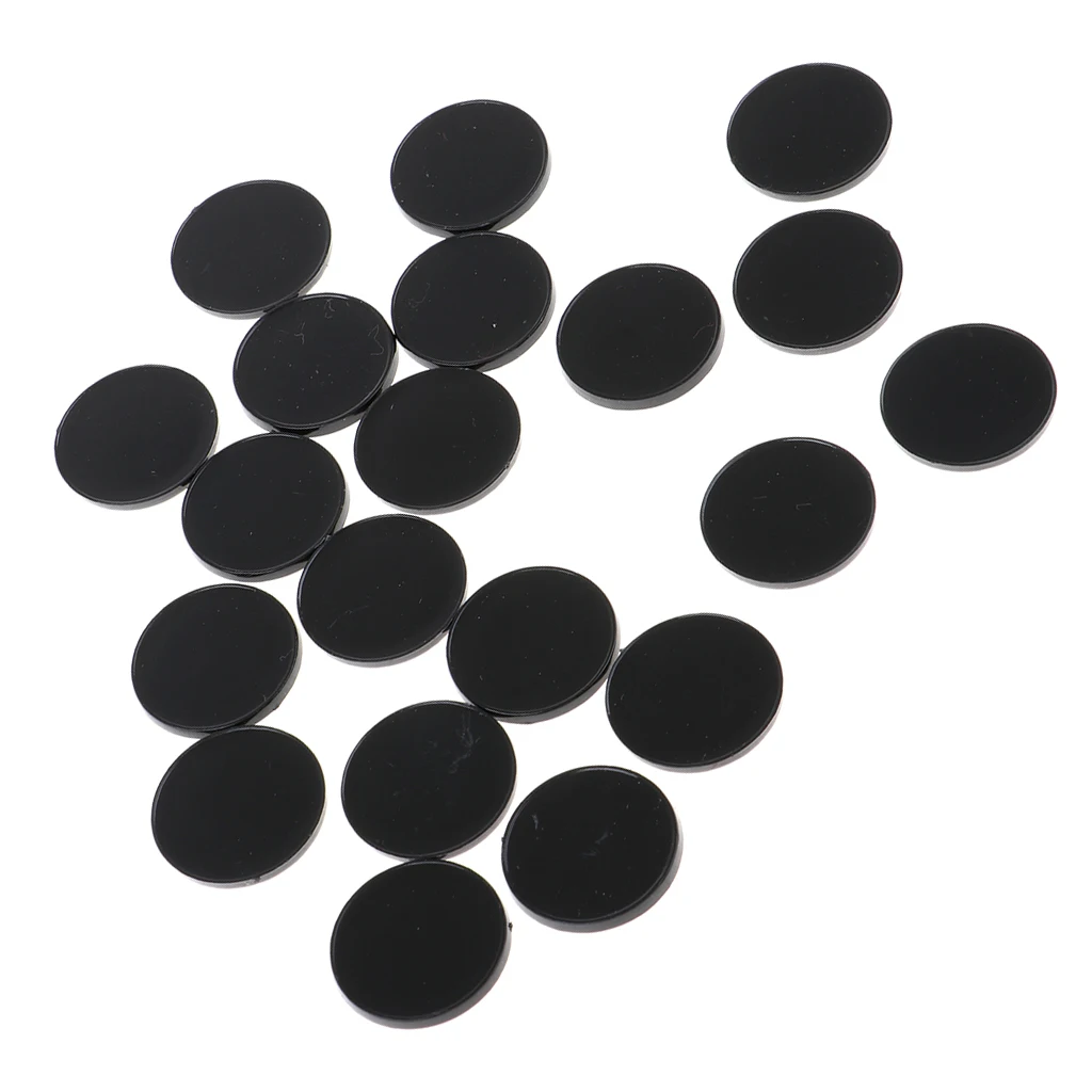 20pcs Plastic Round Base 22mm Miniature Display Stand RPG Wargames Accessory