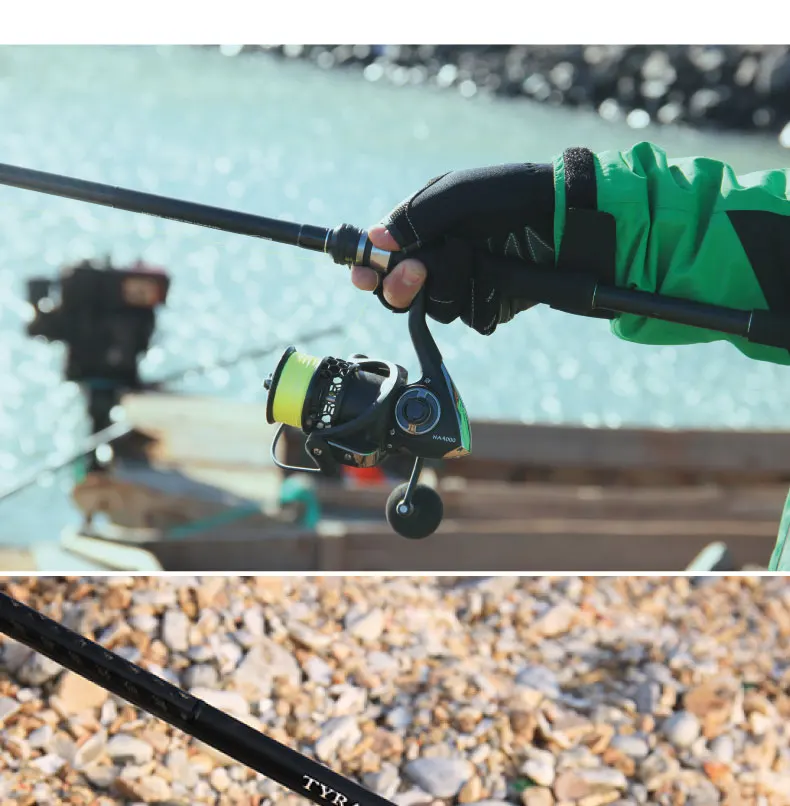 Spinpoler 2.4m MF Action, MH Power High Carbon Fiber Long-distance Saltwater Sea Bass Spinning Fishing Rod 15-45g Lure Weight (11)