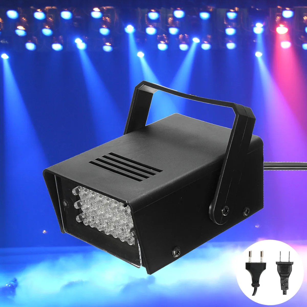 Smuxi 3W 24 LED Blue Stage Lighting AC220V Stage Lights DJ Strobe Lights Disco Party Club KTV Stroboscope US/EU Plug
Smuxi 3W 24 LED Blue Stage Lighting AC220V Stage Lights DJ Strobe Lights Disco Party Club KTV Stroboscope US/EU Plug