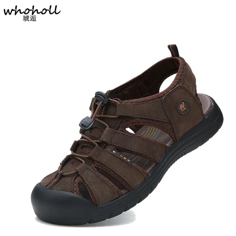WHOHOLL New Fashion Summer Beach Breathable Men Sandals Genuine Leather Men's Sandal Man Causal Shoes Plus Size
WHOHOLL New Fashion Summer Beach Breathable Men Sandals Genuine Leather Men's Sandal Man Causal Shoes Plus Size
