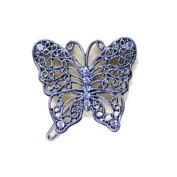 Vintage antique silver tone crystals metal butterfly hair hinge clip fashion ornament jewelry accessories 120Pcs x
Vintage antique silver tone crystals metal butterfly hair hinge clip fashion ornament jewelry accessories 120Pcs x