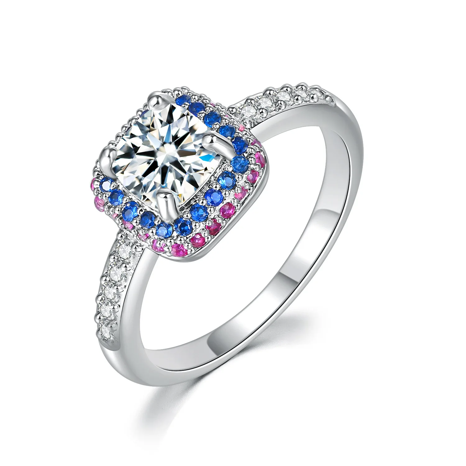 Hainon Silver Color Women Rings AAA Shiny Blue Red Clear Cubic Zirconia Prong Setting Female Luxury Wedding Ring Jewelry
Hainon Silver Color Women Rings AAA Shiny Blue Red Clear Cubic Zirconia Prong Setting Female Luxury Wedding Ring Jewelry
