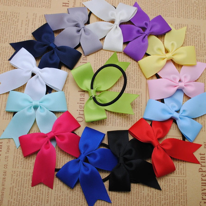 2pcs high quality 3" inches solid grosgrain ribbon girls bows hair elastics kids hair rubber bands headwear
2pcs high quality 3" inches solid grosgrain ribbon girls bows hair elastics kids hair rubber bands headwear