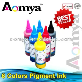 

Aomya 600ML Universal Pigment Ink for Epson Inkjet Printers All Models Waterproof Vivid Colors Printing Ink BK C M Y