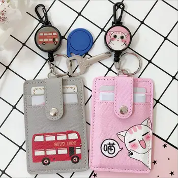 Cartoon Animals Fruit PU Leather Card Case Card Holder With Safety Anti-lost Retractable Key Chains For School Office Supplies
Cartoon Animals Fruit PU Leather Card Case Card Holder With Safety Anti-lost Retractable Key Chains For School Office Supplies