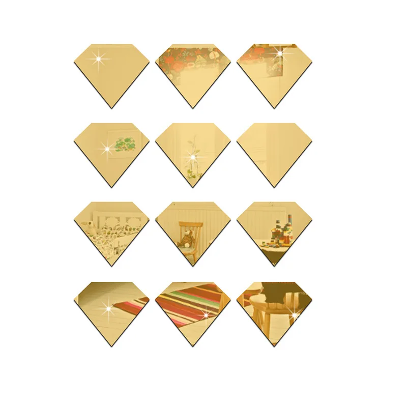 30pcs 5x6cm Small Diamond Mirror Wall Stickers DIY Acrylic Stickers Wall Art for Kids Room Decoration Home Decor Removable Decal
30pcs 5x6cm Small Diamond Mirror Wall Stickers DIY Acrylic Stickers Wall Art for Kids Room Decoration Home Decor Removable Decal