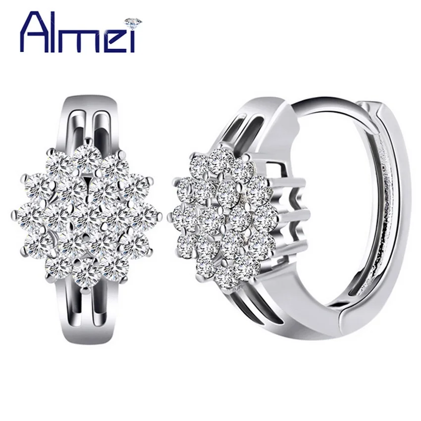 Almei New Fashion 2016 Flower Oval Crystal Earrings White CZ Stone Jewelry Oorbellen Stud Earrings For Women Ladies BME179
Almei New Fashion 2016 Flower Oval Crystal Earrings White CZ Stone Jewelry Oorbellen Stud Earrings For Women Ladies BME179