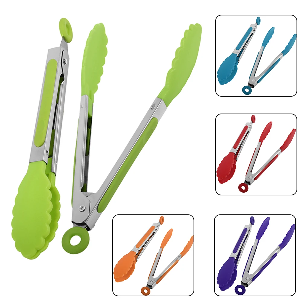 8 Inch Non-Slip Kitchen Cooking BBQ Food Tong Stainless Steel Silicone Environmentally Kitchenware Friendly Kitchen Utensils
8 Inch Non-Slip Kitchen Cooking BBQ Food Tong Stainless Steel Silicone Environmentally Kitchenware Friendly Kitchen Utensils