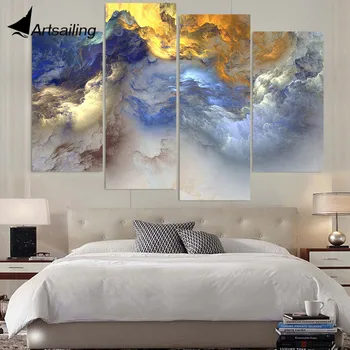 Canvas Painting 4 Piece Canvas Art Abstract Colors Heavy Clouds HD Printed Wall Art Decor Poster Picture for Living Room XA050D
Canvas Painting 4 Piece Canvas Art Abstract Colors Heavy Clouds HD Printed Wall Art Decor Poster Picture for Living Room XA050D