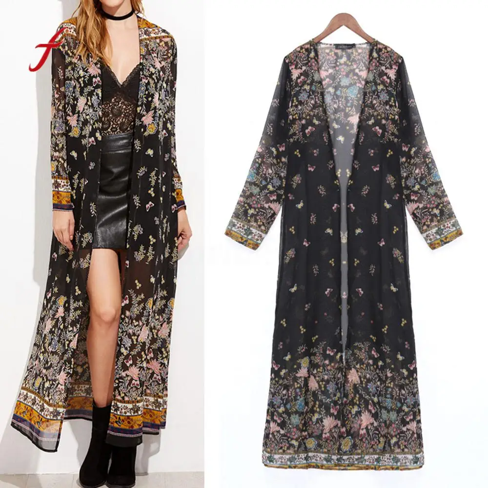 Feitong 2017 New Women Coat Kimono Cardigan Long Sleeve Floral Print Party Coat Outwear Loose Casual Top
Feitong 2017 New Women Coat Kimono Cardigan Long Sleeve Floral Print Party Coat Outwear Loose Casual Top
