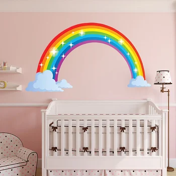 Rainbow Mural Room Decoration Stickers Creative Children's House Wall Stickers For Kids Room Home Decor Diy Window Removable
Rainbow Mural Room Decoration Stickers Creative Children's House Wall Stickers For Kids Room Home Decor Diy Window Removable