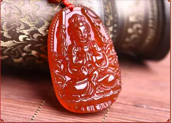 

The new light spot of New Natural Red Agate Pendant Zodiac Avalokitesvara is a rat who the patron saint of natal Buddha