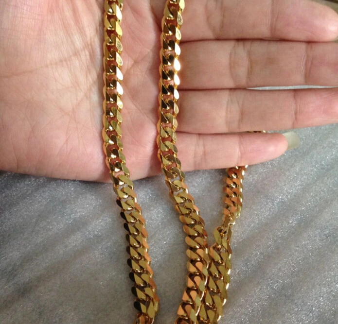 8"-36" Customized Size 5/8mm Width For Choose Gold Stainless Steel Curb Link Chain Men's Boy's Necklaces Never Fade
8"-36" Customized Size 5/8mm Width For Choose Gold Stainless Steel Curb Link Chain Men's Boy's Necklaces Never Fade