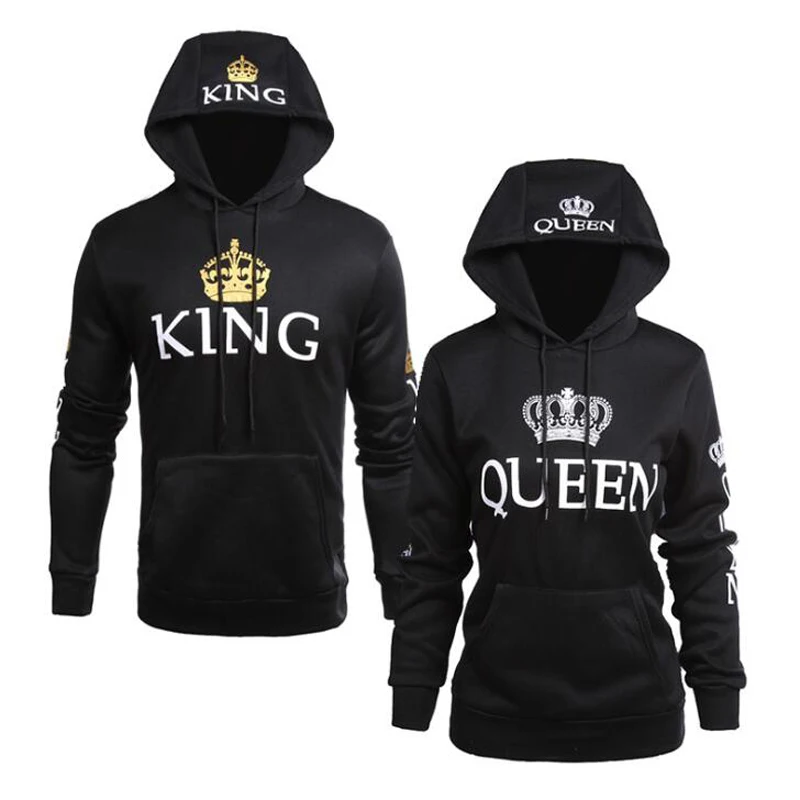 QUEEN KING Print Hooded Long Sleeve Couple Sweatshirt Casual Sexy Fashion Women Hoodies Full Letter Hoodie
QUEEN KING Print Hooded Long Sleeve Couple Sweatshirt Casual Sexy Fashion Women Hoodies Full Letter Hoodie