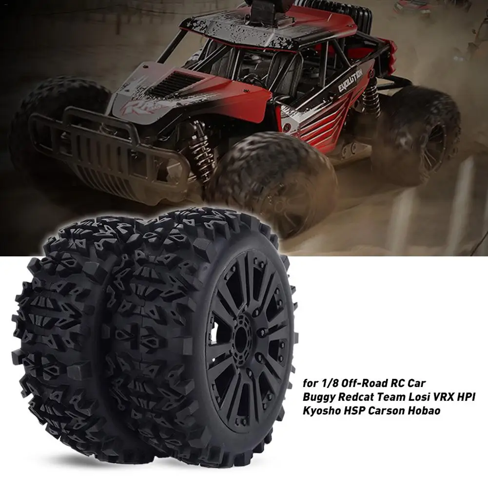 

17mm Hub Wheel Rims Tires Tyre For 1/8 Off-Road RC Car Buggy Redcat Team Losi VRX HPI Kyosho HSP Carson Hobao For RC Accessories