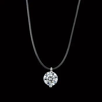new fashion invisible fishline zircon necklace silver transparent necklaces pendants for women choker necklace collier femme
new fashion invisible fishline zircon necklace silver transparent necklaces pendants for women choker necklace collier femme
