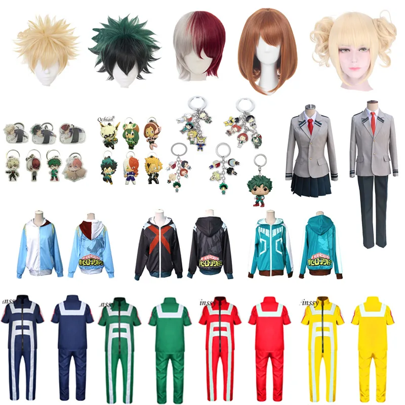 Summer Dress Cosplay Wig Cute Decorative Keychain Jewelry Adult Costume My Hero Academia Cosplay Dress Suit Short Sleeve
Summer Dress Cosplay Wig Cute Decorative Keychain Jewelry Adult Costume My Hero Academia Cosplay Dress Suit Short Sleeve