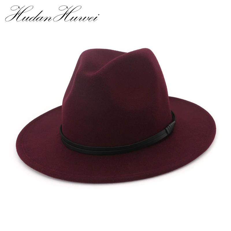 Unisex Wide Brim Wool Jazz Cap Gentleman Europe Formal Hat Black Floppy Jazz Flat Brim Fedora Hats Chevalier Hat 8 Colors
Unisex Wide Brim Wool Jazz Cap Gentleman Europe Formal Hat Black Floppy Jazz Flat Brim Fedora Hats Chevalier Hat 8 Colors