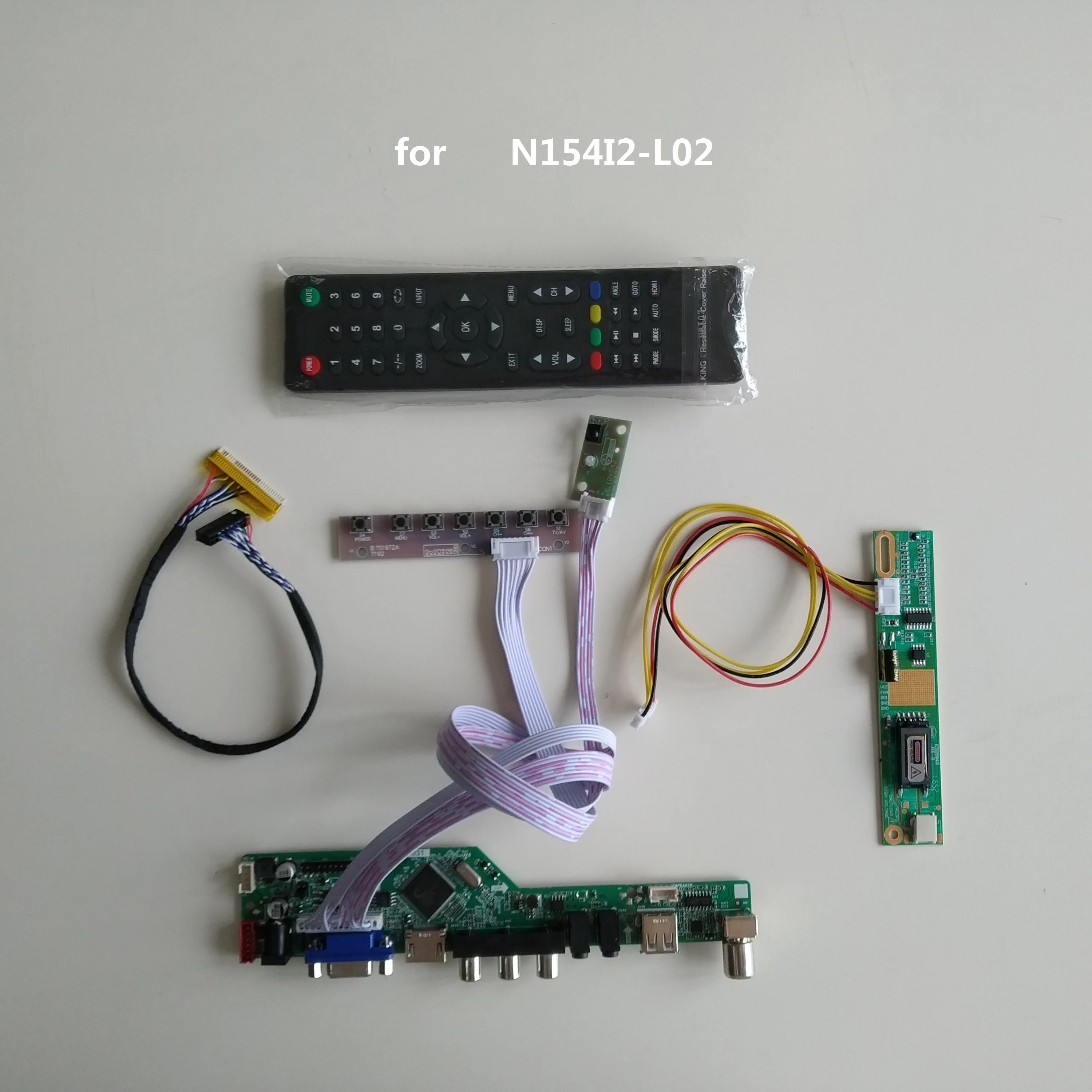 ТВ ЖК-дисплей светодиодный RF VGA AV USB HDMI совместимых с мать плата контроллера карты