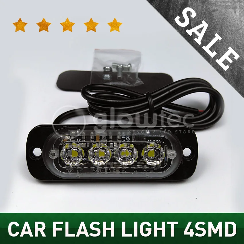 1PC 12V-24V 4 Led Strobe Warning Light white red amber Strobe Emergency Grille Flashing Lightbar Truck Car Slim Bright GLOWTEC
1PC 12V-24V 4 Led Strobe Warning Light white red amber Strobe Emergency Grille Flashing Lightbar Truck Car Slim Bright GLOWTEC