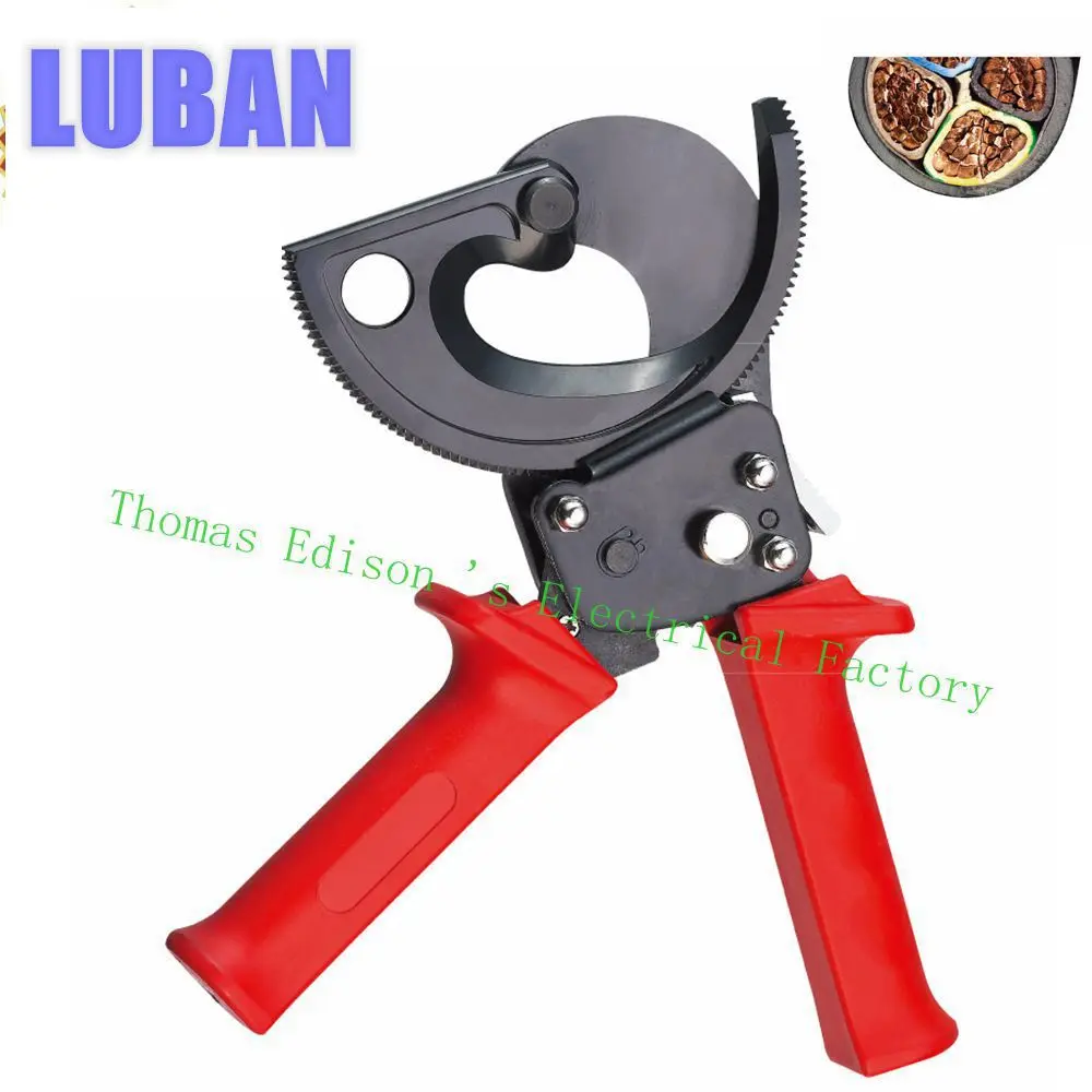 

HS-300B 300mm2 Max Ratcheting ratchet cable cutter , Germany design Wire Cutter Plier, Hand Tool, not for cutting steel wire