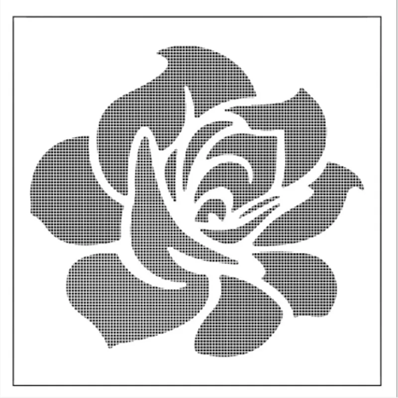 1 шт. классический трафарет в форме цветка розы многоразовый Аэрограф рисование