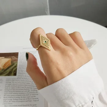Authentic S925 Sterling Silver Fine Jewelry Golden Geometric parallelogram rings simple design Chrysoberyl elegant rings J241
Authentic S925 Sterling Silver Fine Jewelry Golden Geometric parallelogram rings simple design Chrysoberyl elegant rings J241