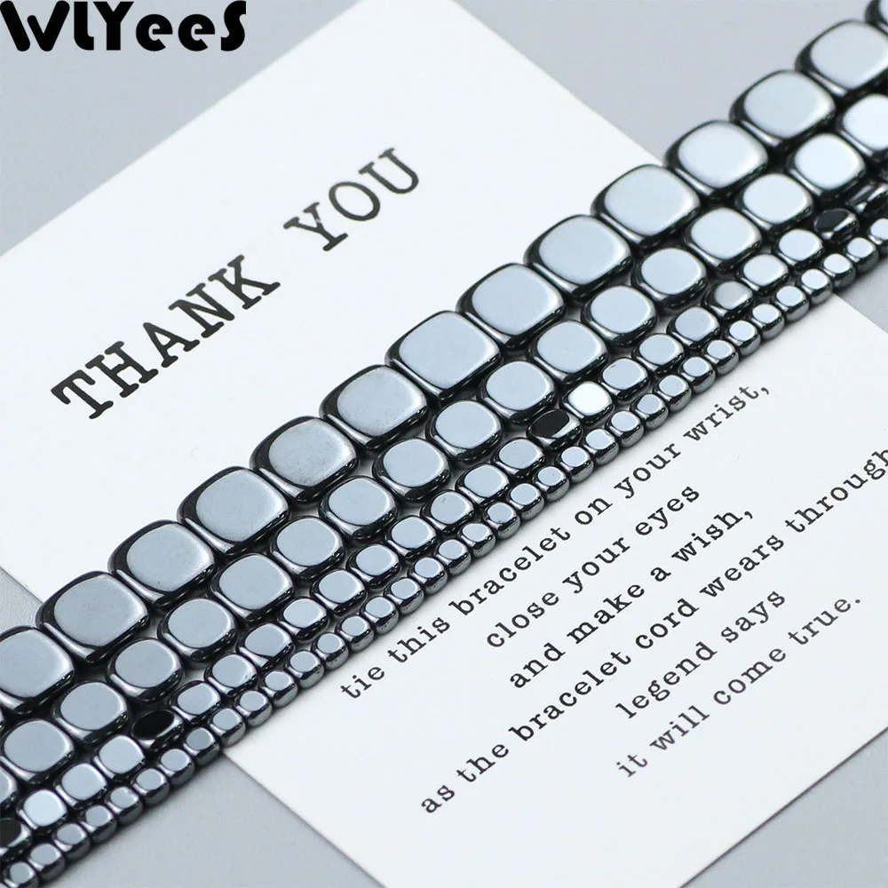 WLYeeS Square Beads Geometry shape Black Hematite Ore Stone Loose Spacer Beads for Jewelry Earring Bracelet Making DIY Wholesale
WLYeeS Square Beads Geometry shape Black Hematite Ore Stone Loose Spacer Beads for Jewelry Earring Bracelet Making DIY Wholesale