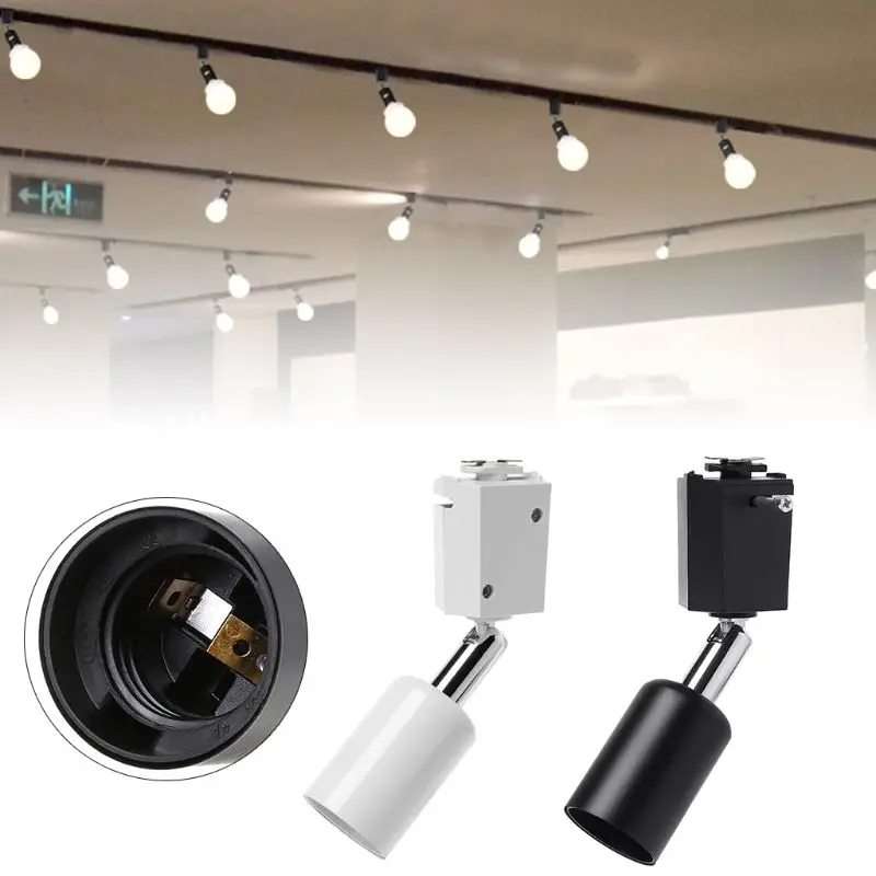 Loft Minimalist E27 Track Light Holder Universal Connector Direction Adjustable Rail Lamp
Loft Minimalist E27 Track Light Holder Universal Connector Direction Adjustable Rail Lamp