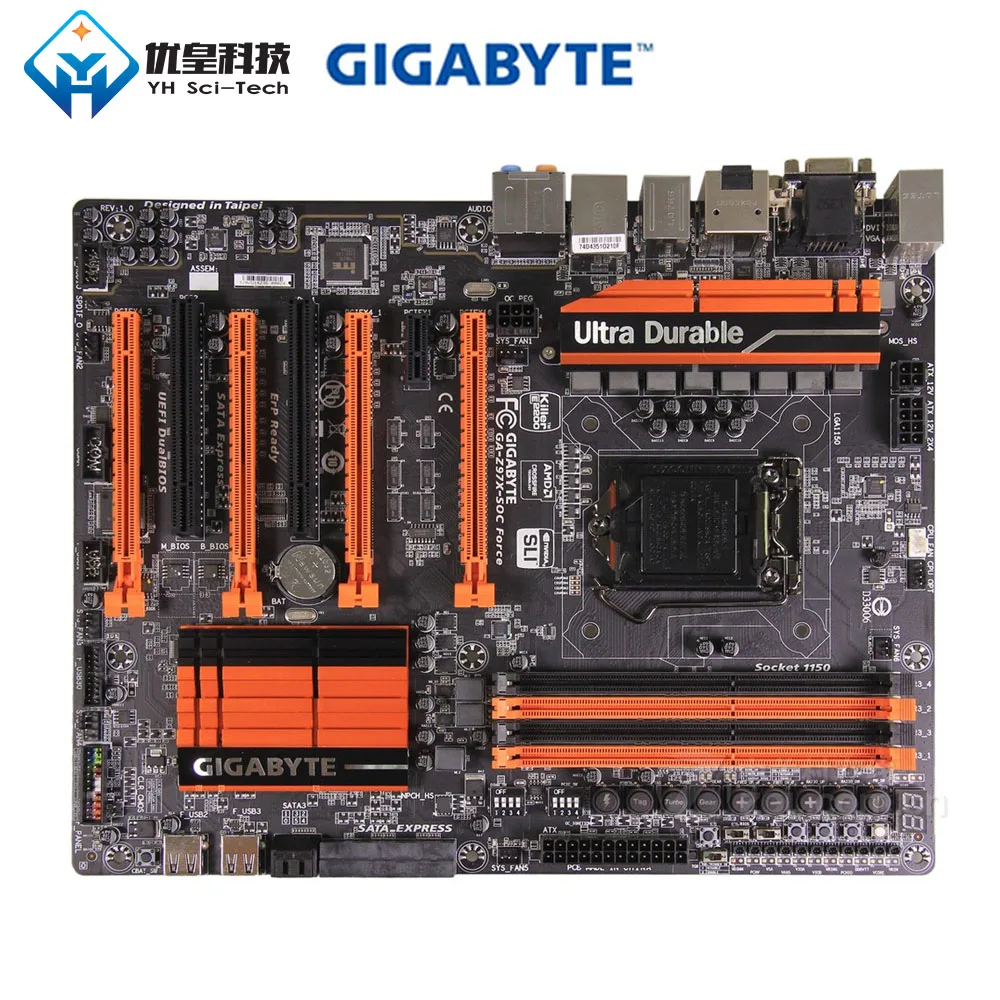 Original Used Desktop Motherboard Gigabyte Z97X-SOC Force Z97 LGA 1150 Core i7/i5/i3/Pentium/Celeron DDR3 64G SATA3 ATX
Original Used Desktop Motherboard Gigabyte Z97X-SOC Force Z97 LGA 1150 Core i7/i5/i3/Pentium/Celeron DDR3 64G SATA3 ATX