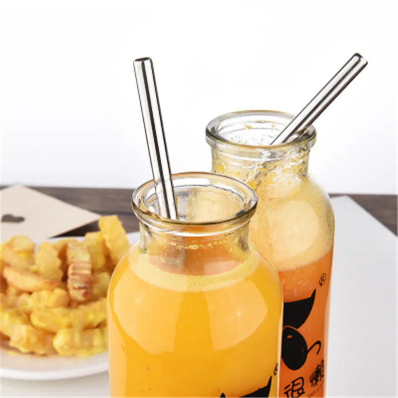 Milk Tea Reusable Drinking Straw Juice Glass Straight Stainless Steel Metal Straw With Cleaner Brush For Mugs Bar Party Tools
Milk Tea Reusable Drinking Straw Juice Glass Straight Stainless Steel Metal Straw With Cleaner Brush For Mugs Bar Party Tools