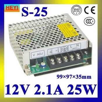 

LED power supply 12V 2.1A 100~120V/200~240V AC input single output switching power supply 25W 12V transformer